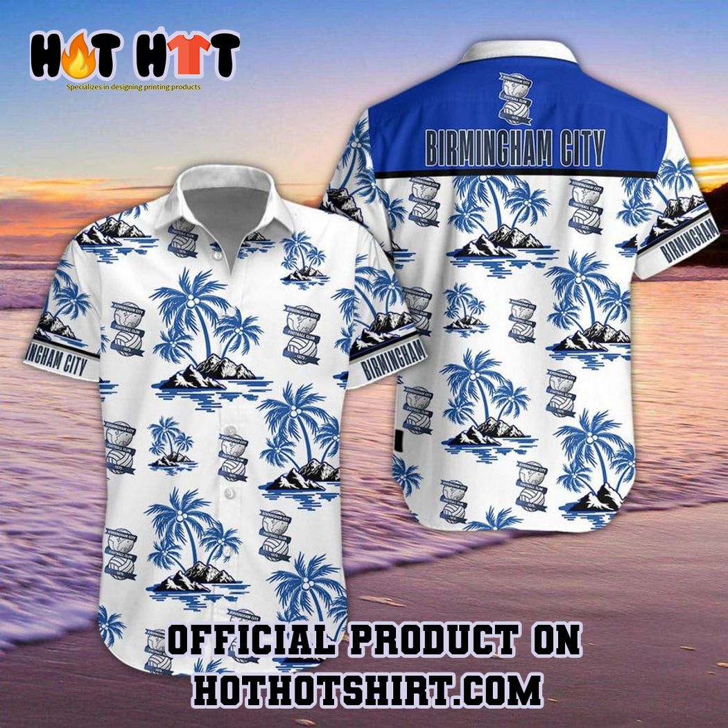 Birmingham City FC EPL Palm Tree Hawaiian Shirt And Short