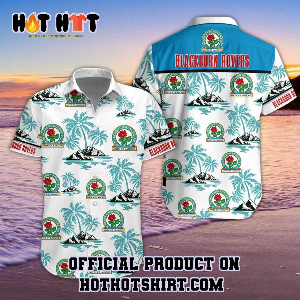 Blackburn Rovers FC EPL Palm Tree Hawaiian Shirt And Short