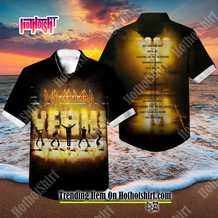 Def Leppard Hysteria Album Classic Hawaiian Shirt