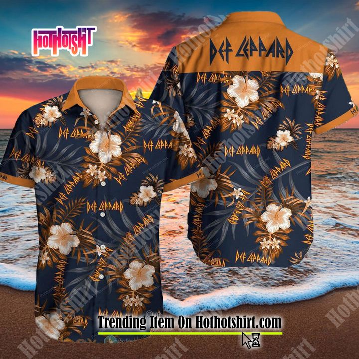 Def Leppard Tropical Floral Hawaiian Shirt 2023
