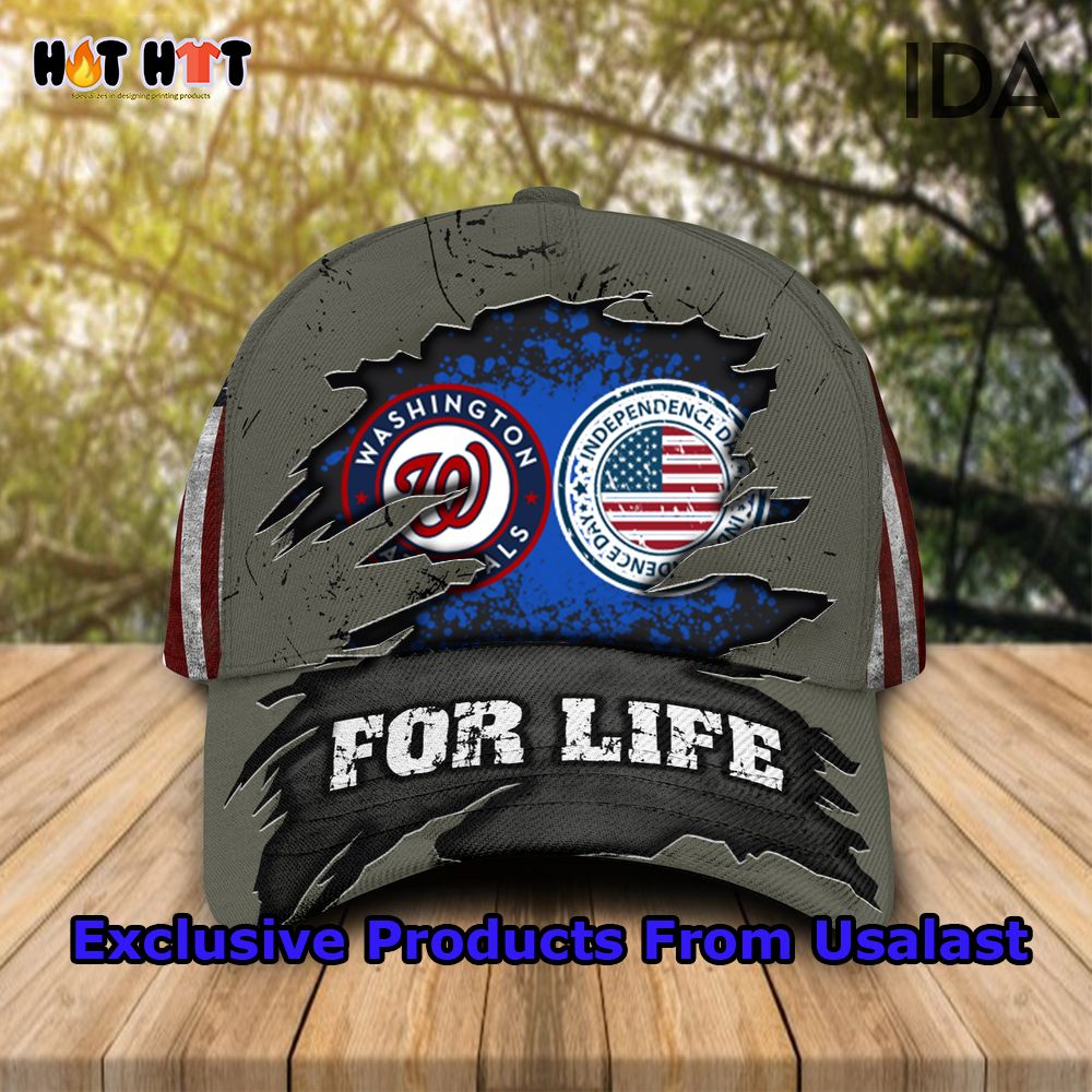 Happy Independence Day Washington Nationals For Life Cap
