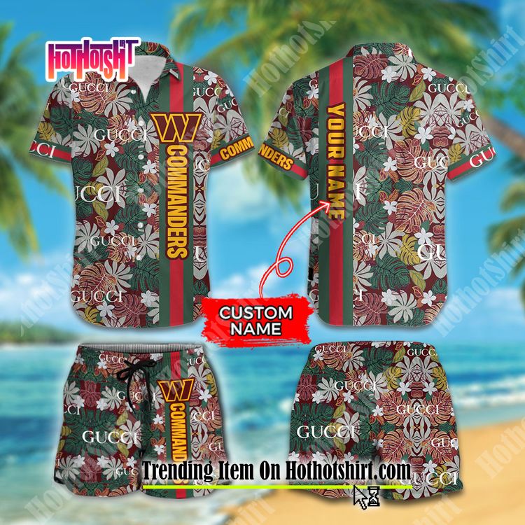 Custom Name Washington Commanders Hawaiian Shirt NFL Football Cheap  Hawaiian Shirt - T-shirts Low Price