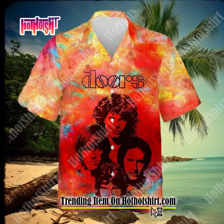 NEW The Doors Rock Band Hawaiian Shirt Beach Short