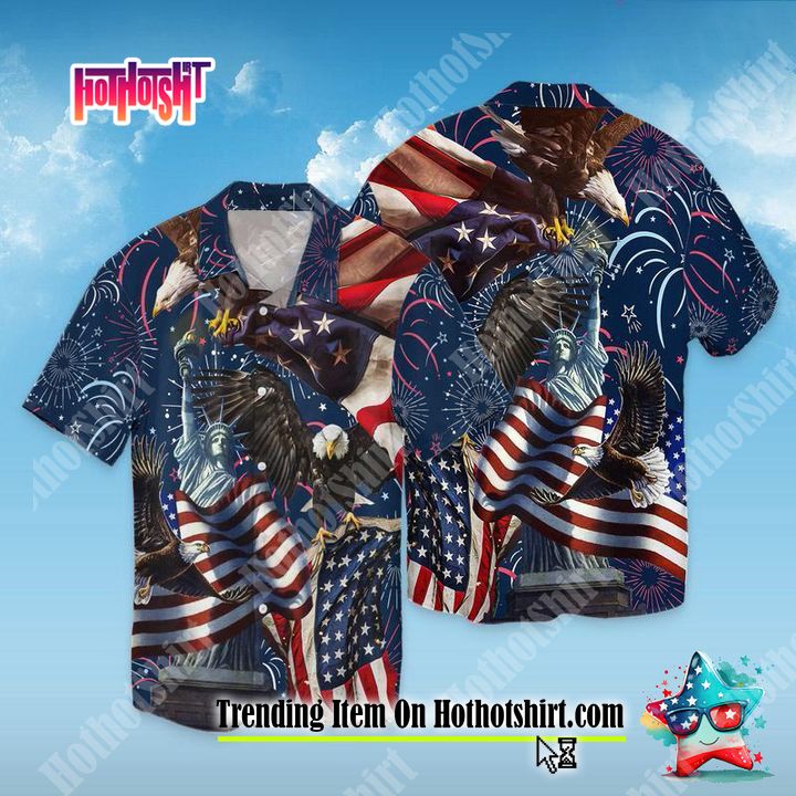 4th Of July Statue Of Liberty Trending Hawaiian Shirt