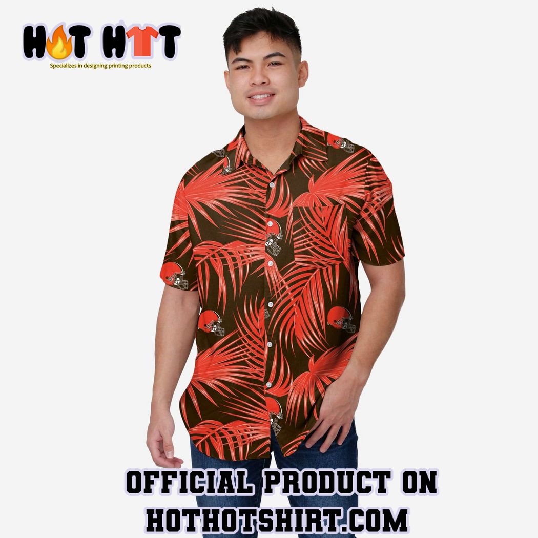 Cleveland Browns Hawaiian Button Up Shirt