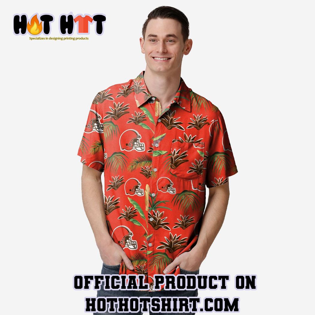 Cleveland Browns Victory Vacay Button Up Shirt