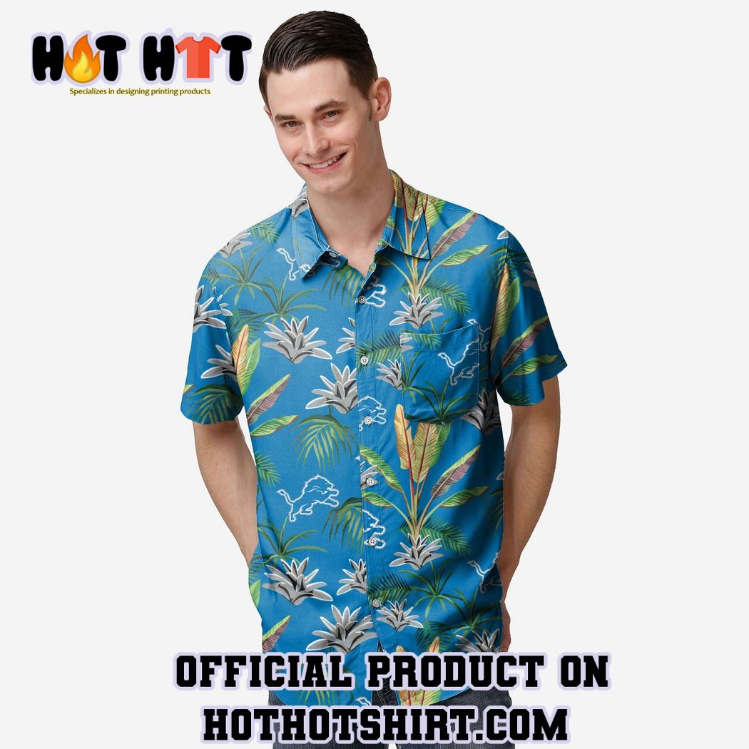 Detroit Lions Victory Vacay Button Up Shirt