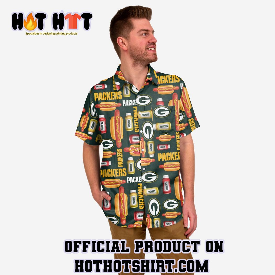 Green Bay Packers Grill Pro Button Up Shirt