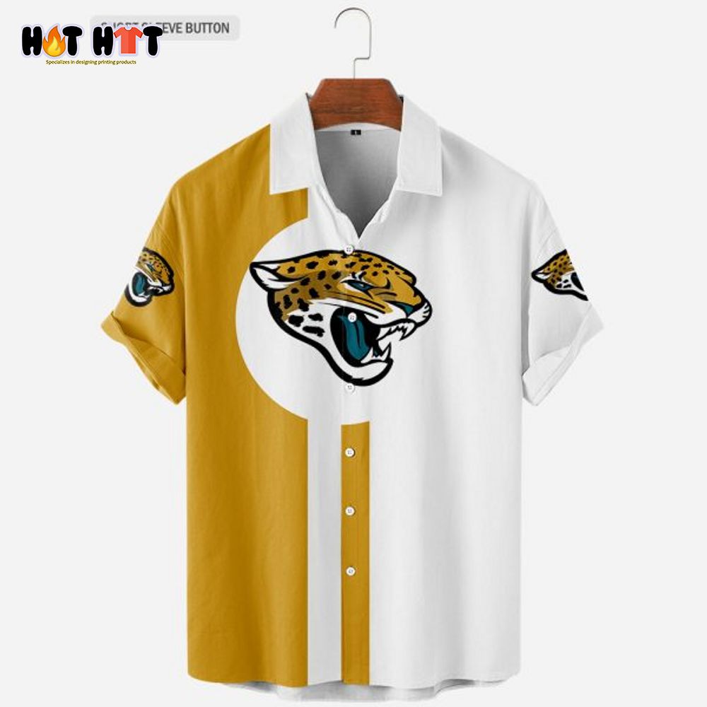 PREMIUM NFL Jacksonville Jaguars Special Hawaiian Design Button Shirt Hoodie