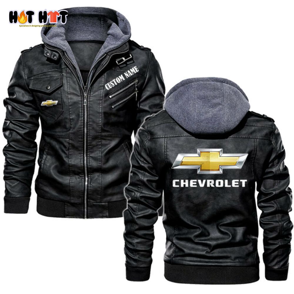 Personalized Name Chevrolet Leather Jacket
