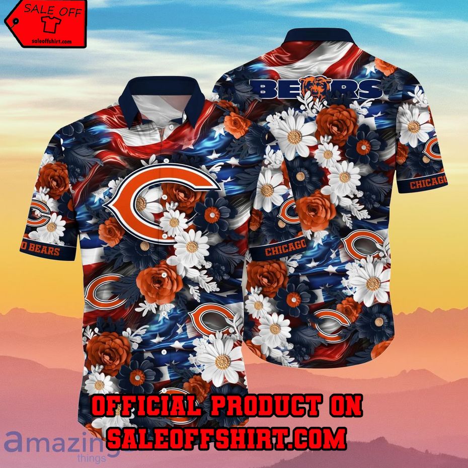 Chicago Bears NFL Hawaiian Shirt 4th Of July Independence Day Best Gift For  Fans - YesItCustom