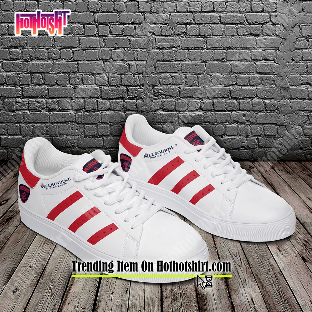 Adidas stan outlet smith red stripes