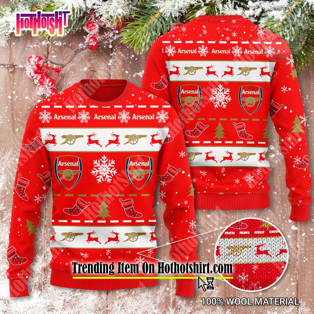 Arsenal fc sale christmas sweater