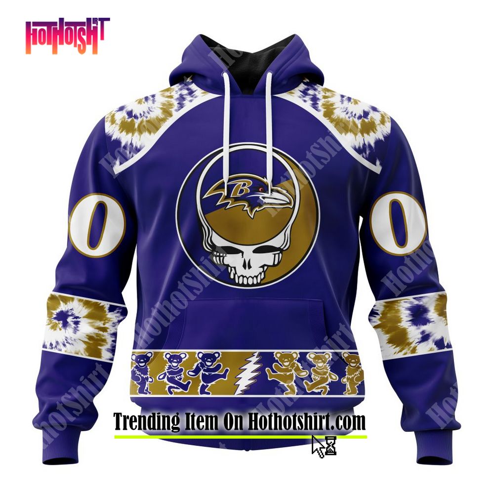 NFL Football Team Baltimore Ravens Hoodies Print Full - Freedomdesign