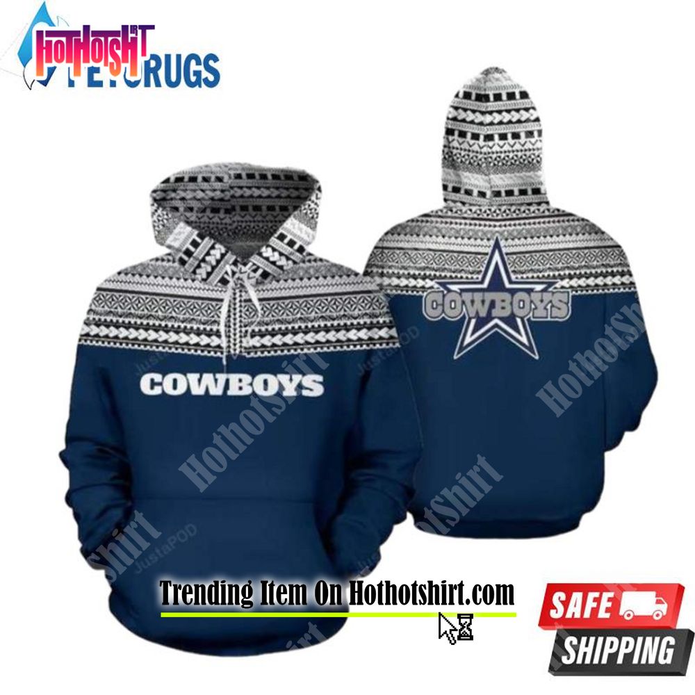 Personalize NFL Dallas Cowboys Polynesian Tattoo Design Hawaiian Shirt