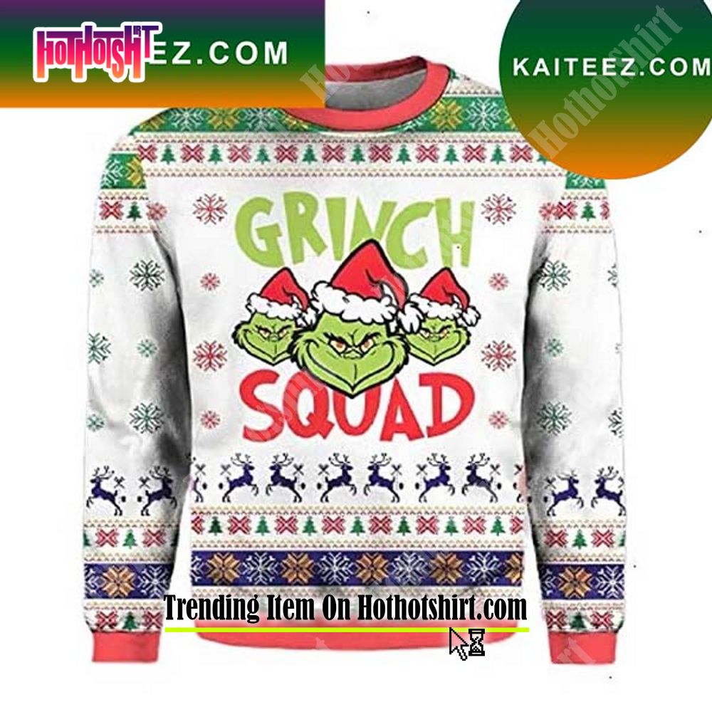 Philadelphia Eagles Grinch Knit Ugly Christmas sweater