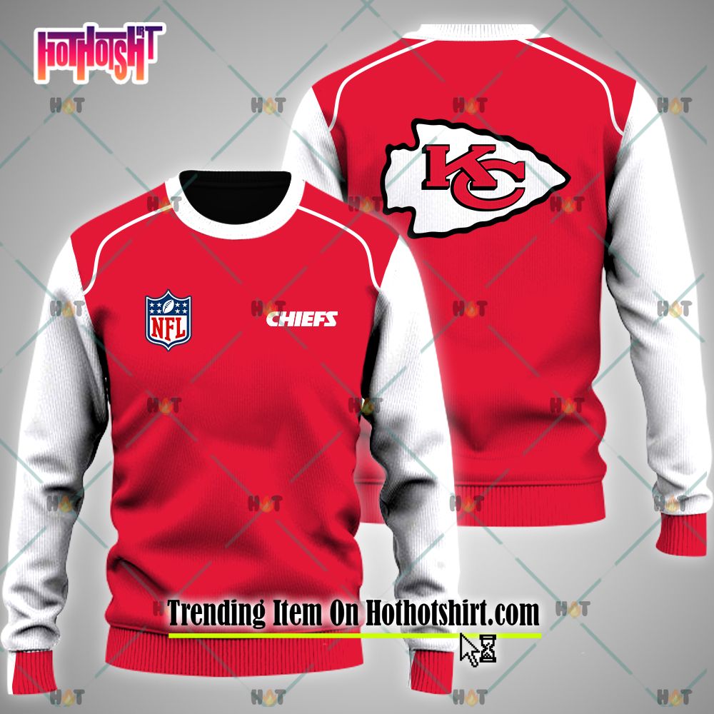 Kansas City Chiefs 3D Sleeveless Zip Hoodie - USALast