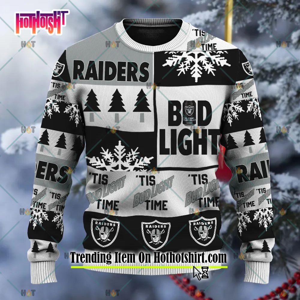 Las Vegas Raiders Ugly Sweaters, Raiders Light Up Sweaters, Raiders  Bluetooth Christmas Sweaters