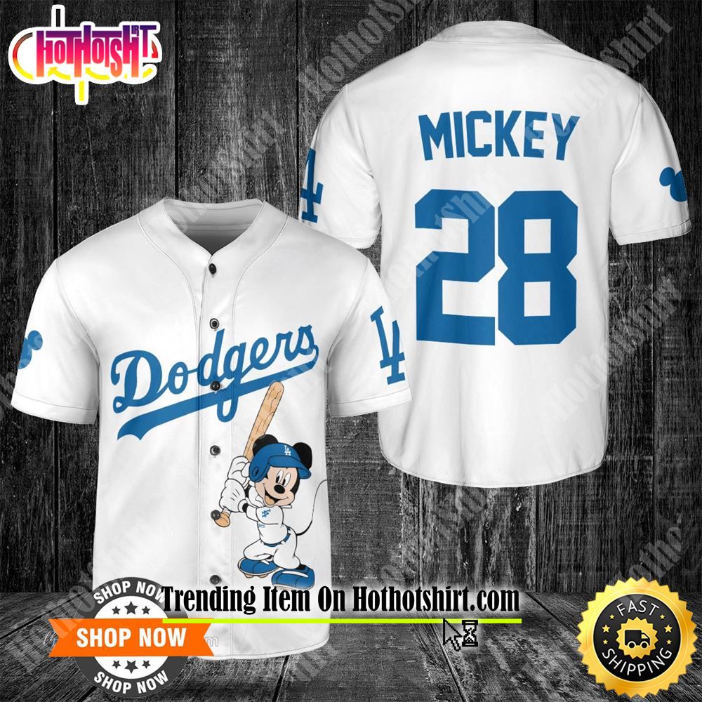 Los Angeles Dodgers Mickey Mouse Tropical Dodgers Hawaiian Shirt, LA Dodgers  Hawaiian Shirt