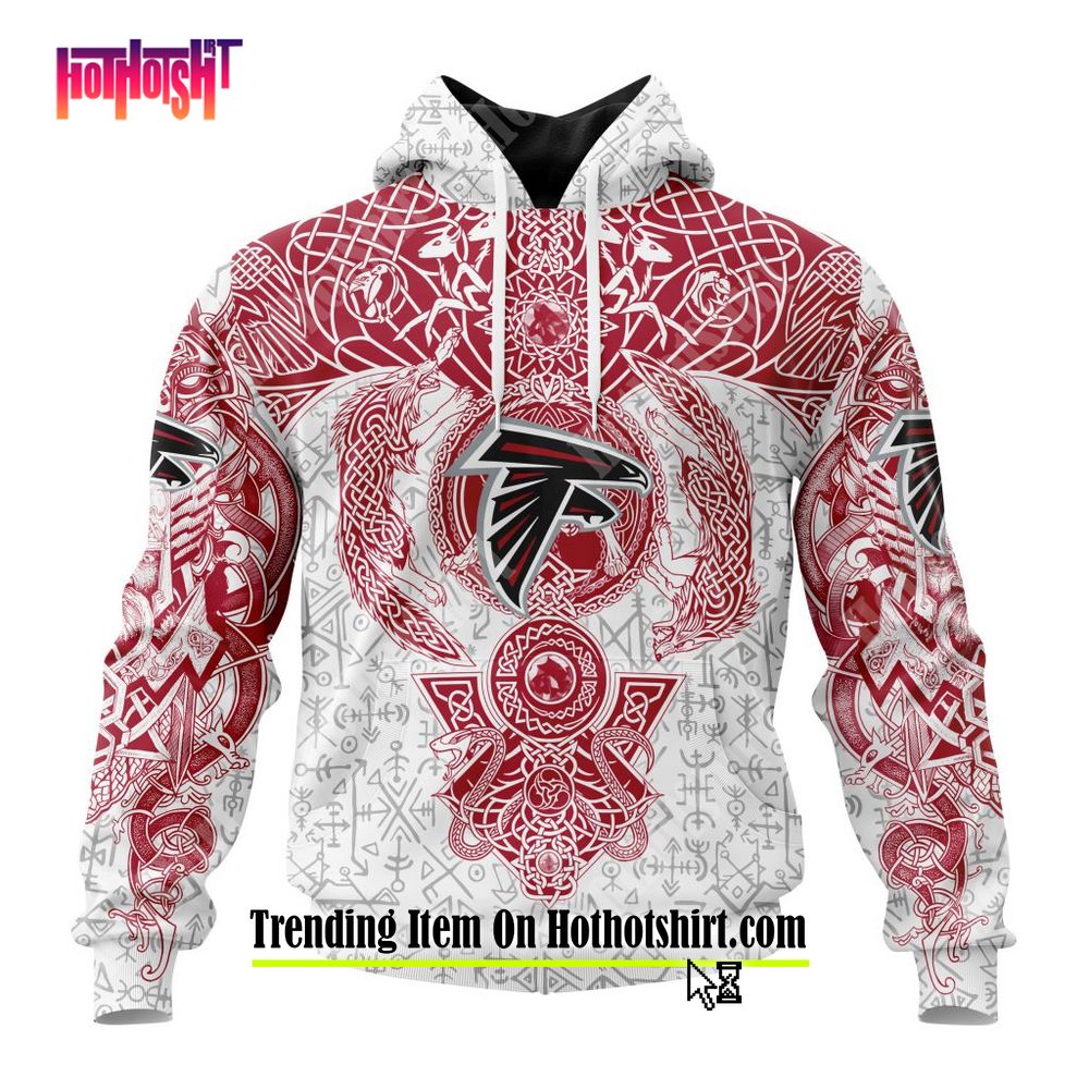 PREMIUM NFL Arizona Cardinals _ Norse Viking Symbols Hoodie