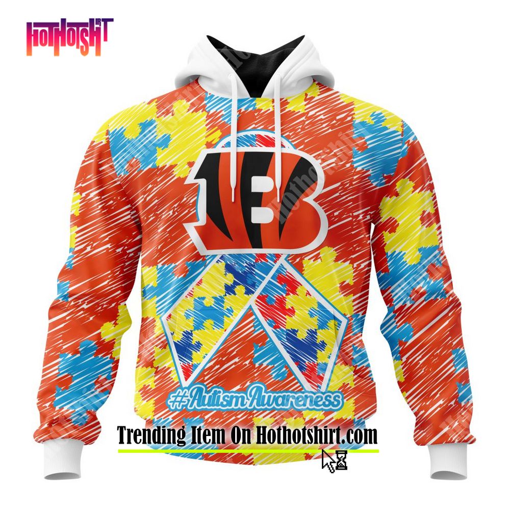 TRENDING NFL Cincinnati Bengals Special Autism Awareness Design Hoodie