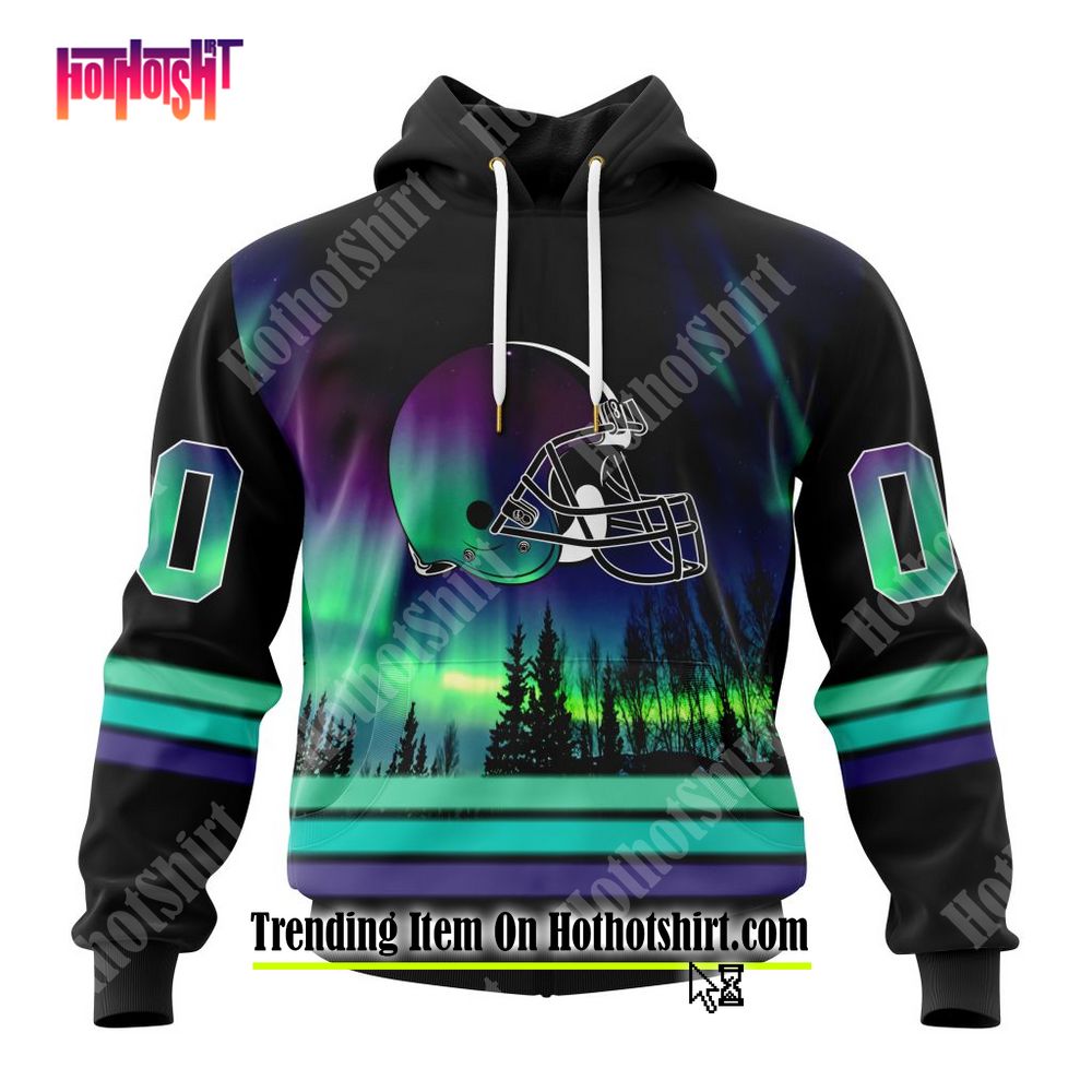 BEST NFL Las Vegas Raiders Special Design With Northern Lights Hoodie