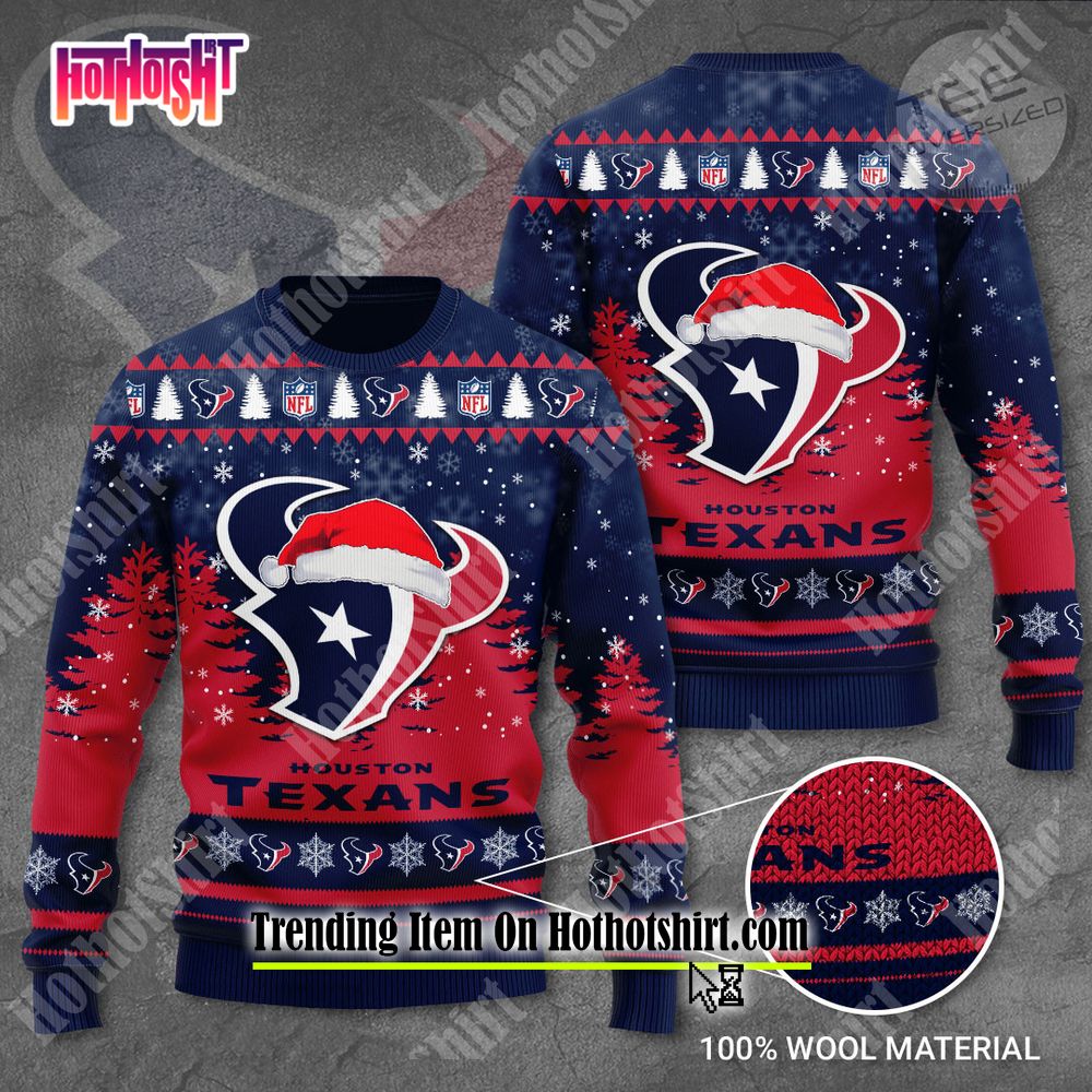 Houston Texans Not A Player I Just Crush Alot Ugly Christmas Sweater