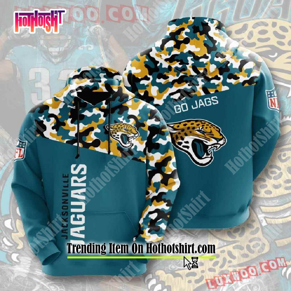 Jacksonville Jaguars NFL Baby Yoda Team 3D Hoodie Sweatshirt