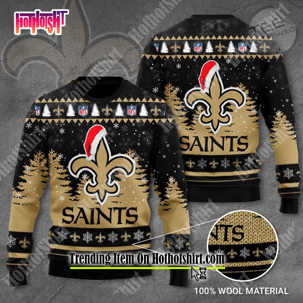 New Orleans Saints Not A Player I Just Crush Alot Ugly Christmas Sweater -  USALast