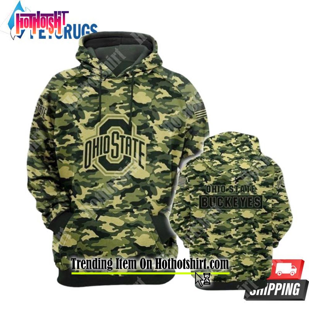 Ohio state 2025 camo hoodie