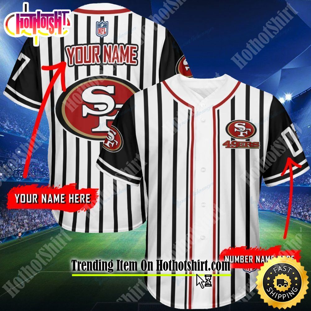 Personalized 49ers Jersey Customizable Name & Number Baseball Jersey