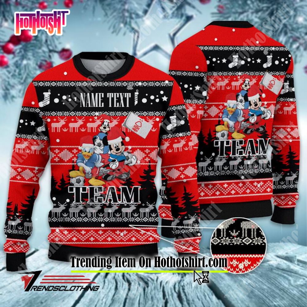 Minnesota Vikings Christmas Forrest Pattern Ugly Christmas Sweater