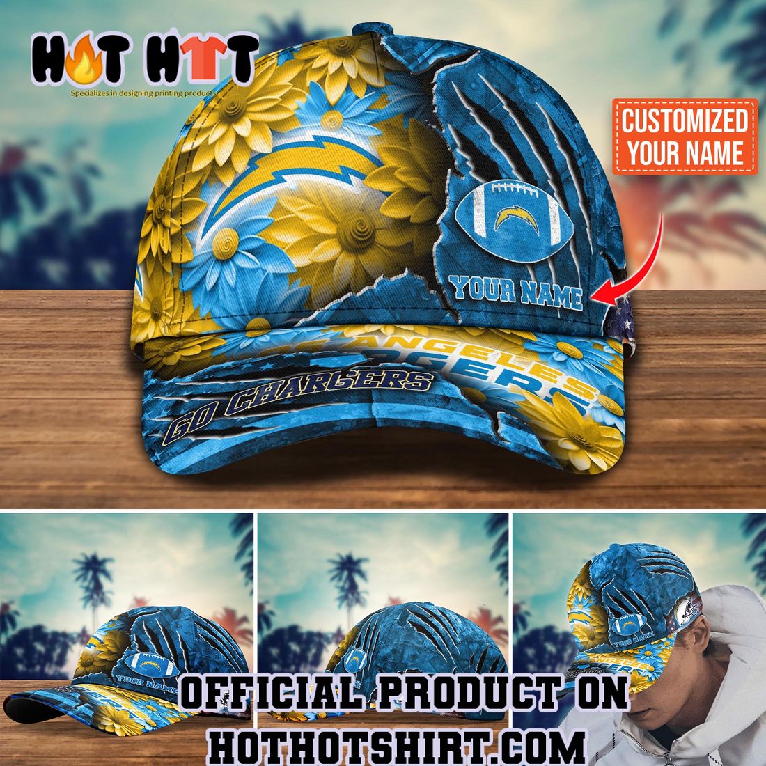 NFL Los Angeles Chargers Custom Name Sports Design For Fan Classic Cap -  Beetrendstore Store