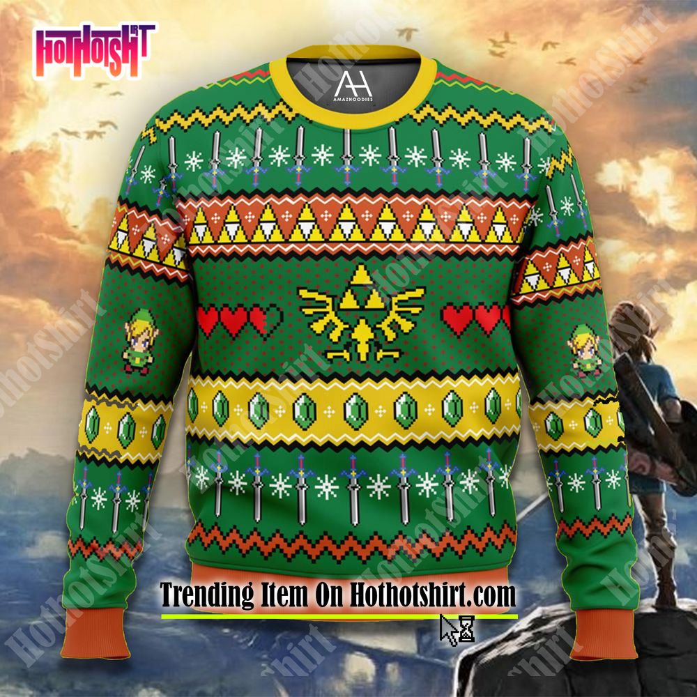 Legend of zelda ugly christmas clearance sweater