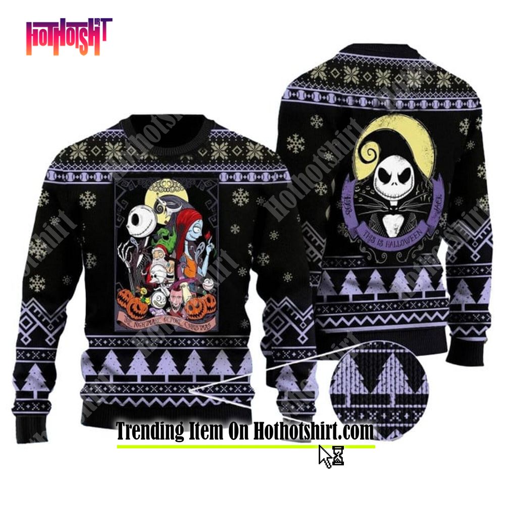 Seattle Seahawks Christmas Skull Halloween Ugly Christmas Sweater