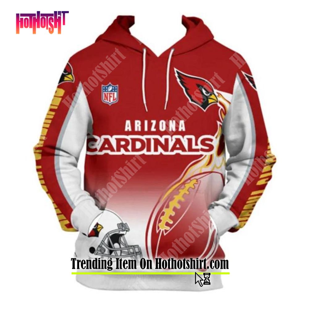 Arizona Cardinals American Football Hoodie 3D Nfl 3D Sweatshirt - Best  Seller Shirts Design In Usa