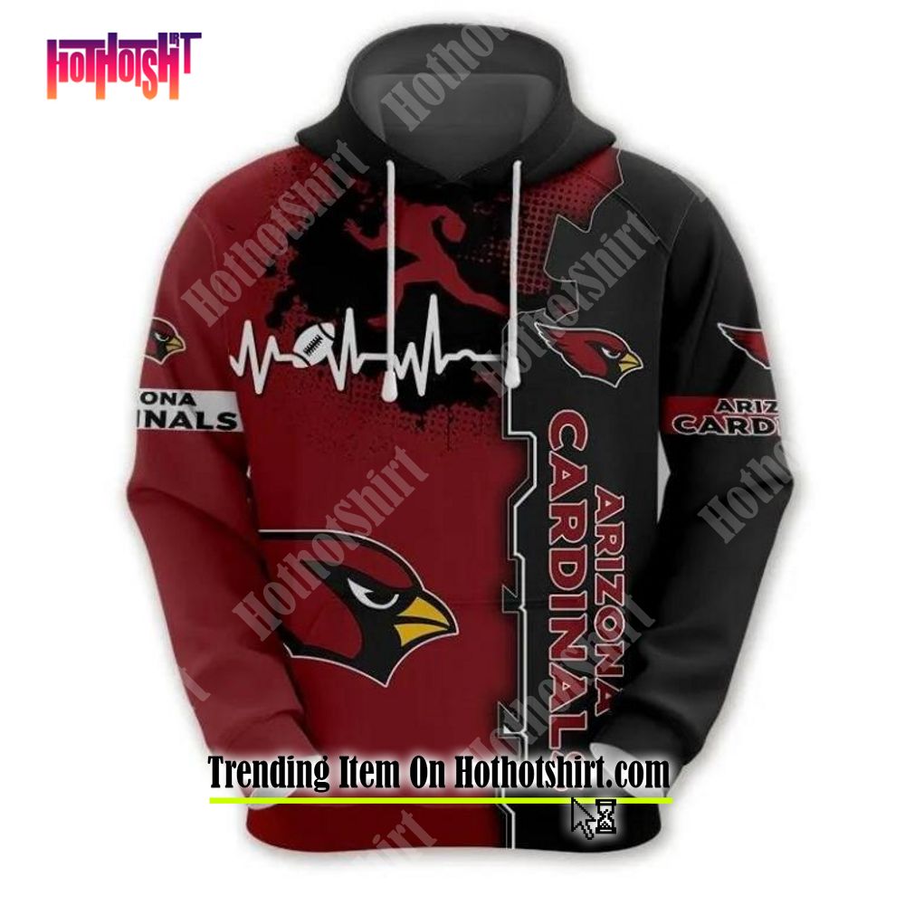 Arizona Cardinals NFL Personalized 3D Unisex Hoodie Long Pants 3D Set