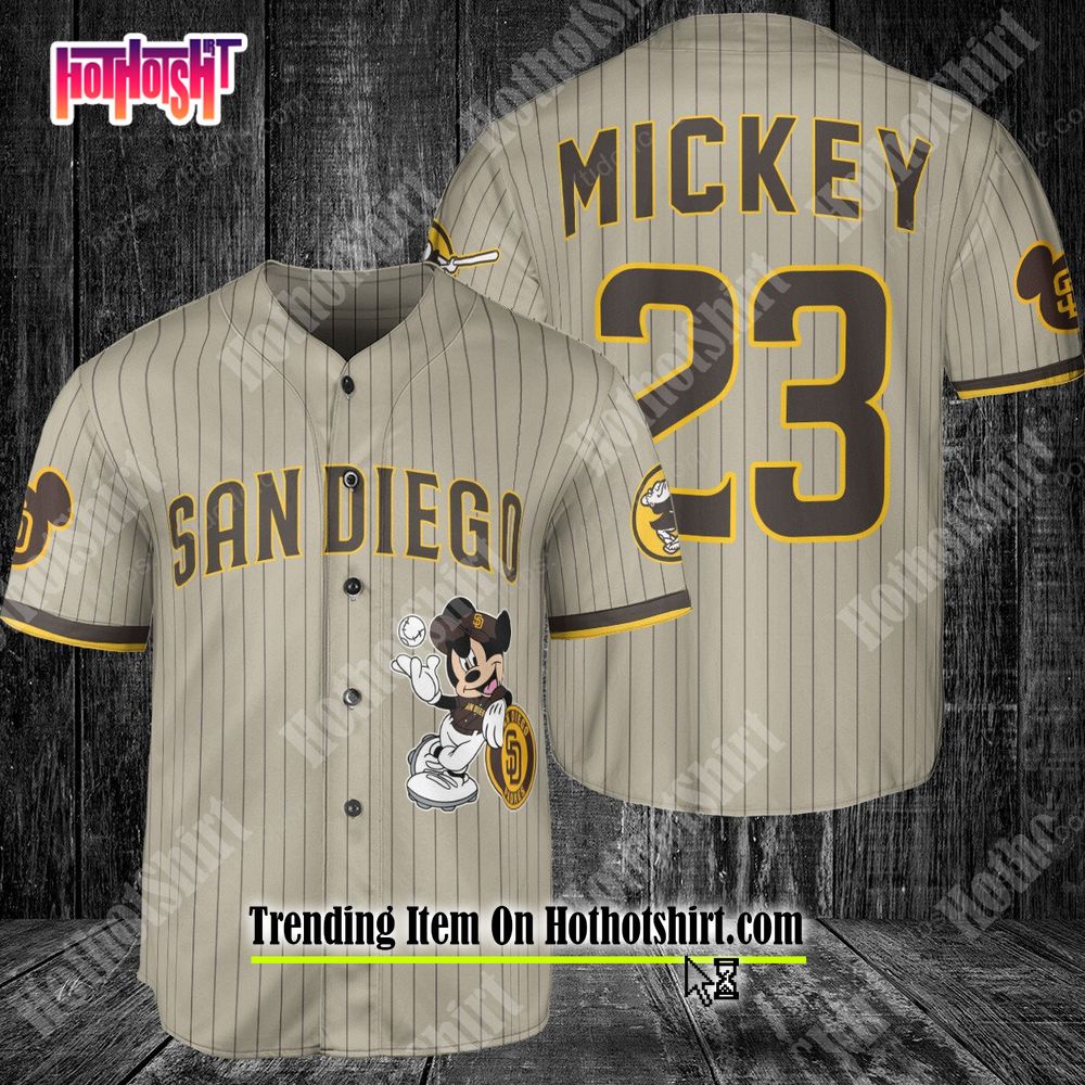 Baseball Mickey Team San Diego Padres Women's T-Shirt 