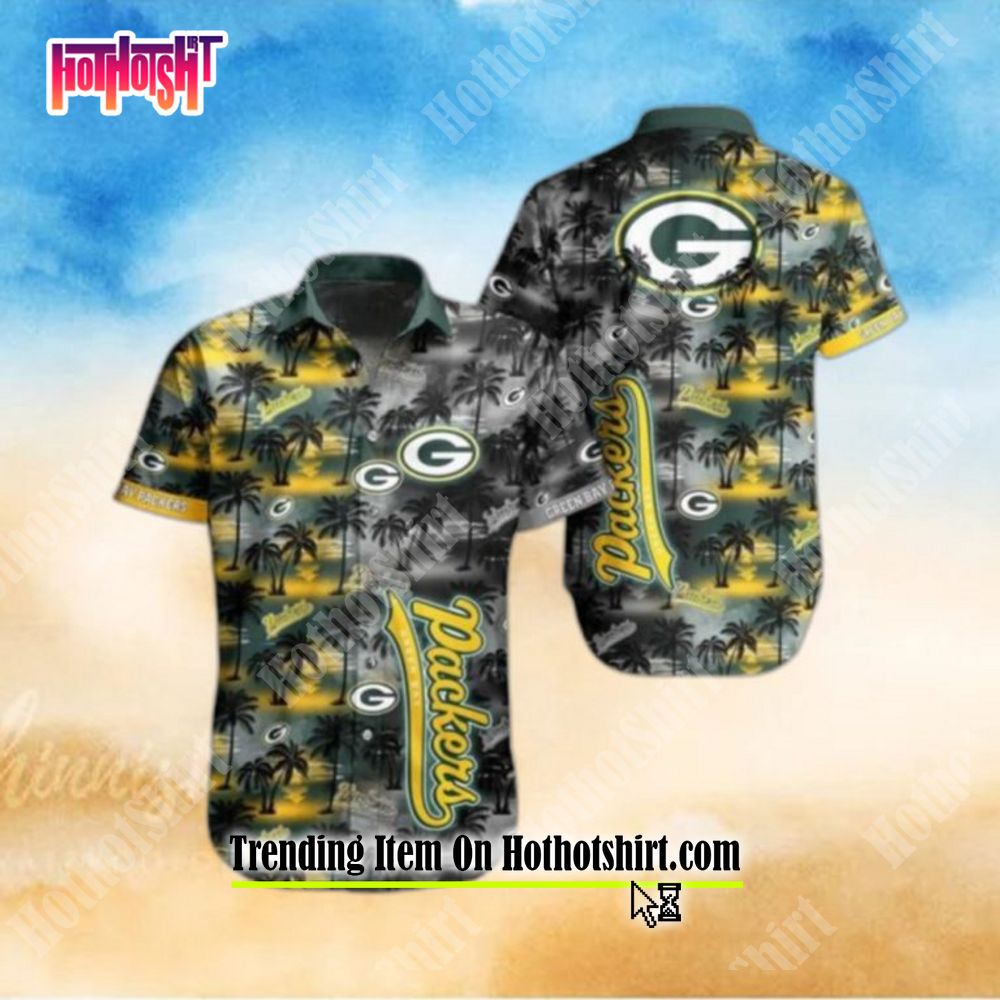 Green Bay Packers NFL And Tropical Pattern Combo Summer Hawaiian Shirt And  Pants - Freedomdesign