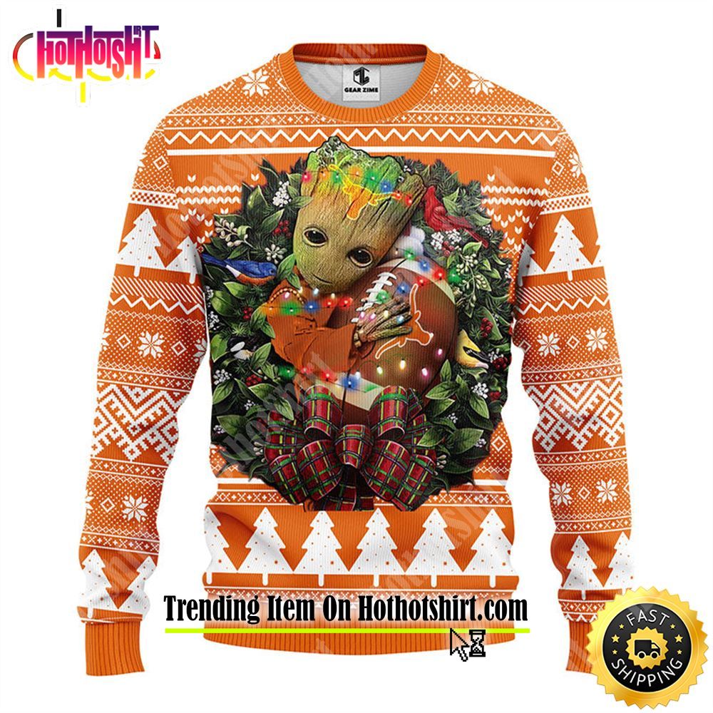 NFL Green Bay Packers Groot hug ugly christmas sweater - USALast