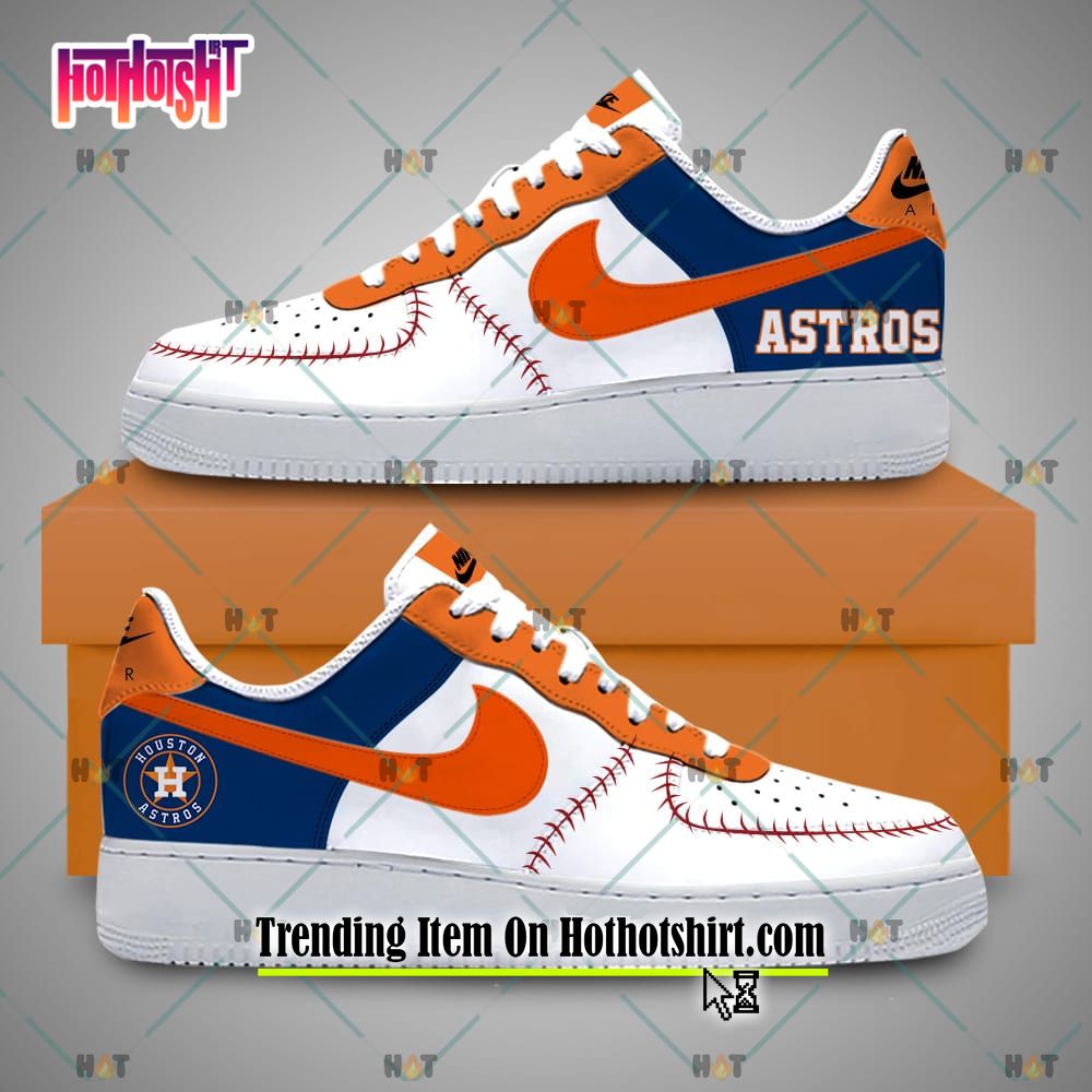 HOT HOT HOT Houston Astros MLB Nike Air Force 1 Sneaker