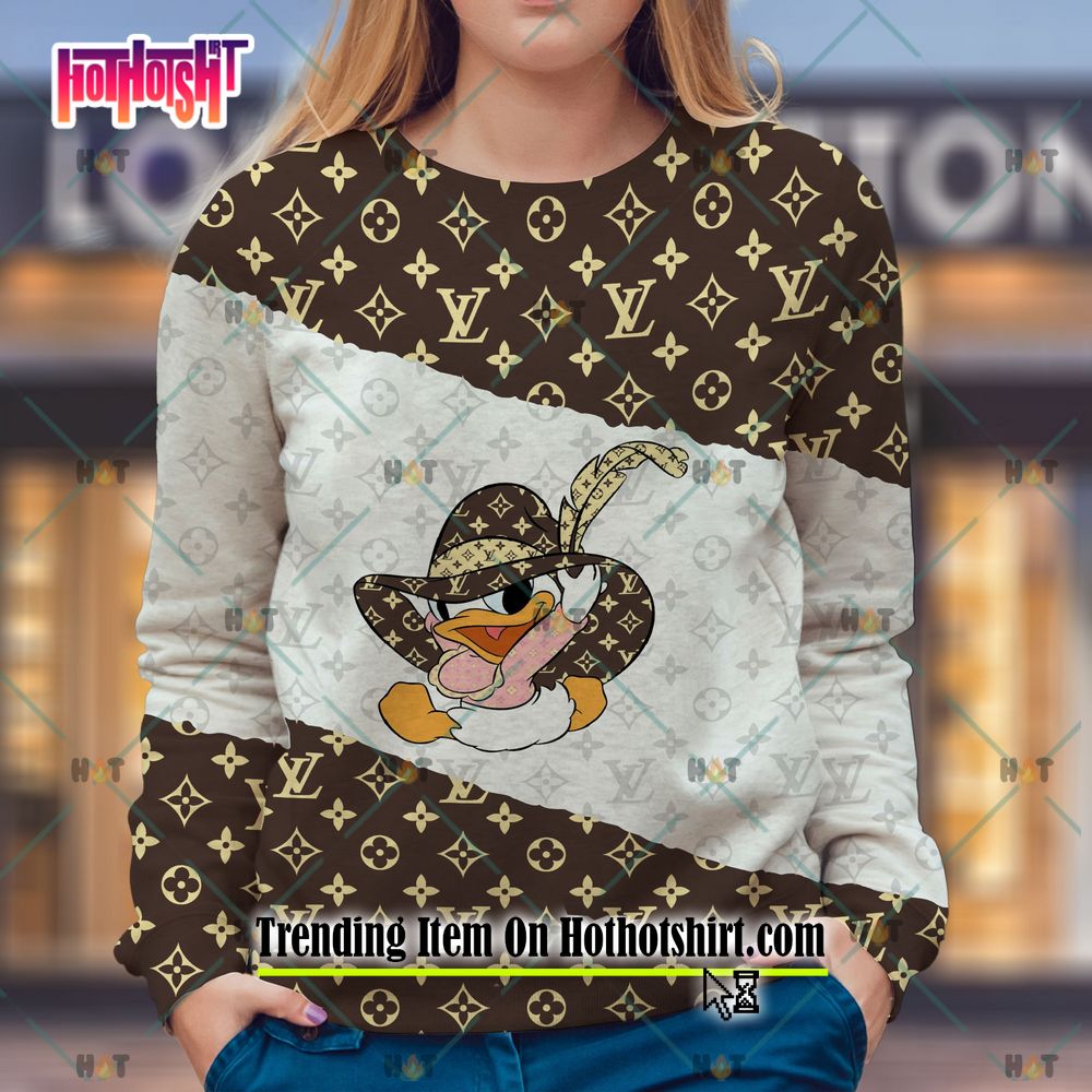 NEW Amazing Gift Louis Vuitton Baby Daisy Duck Premium Ugly Sweater