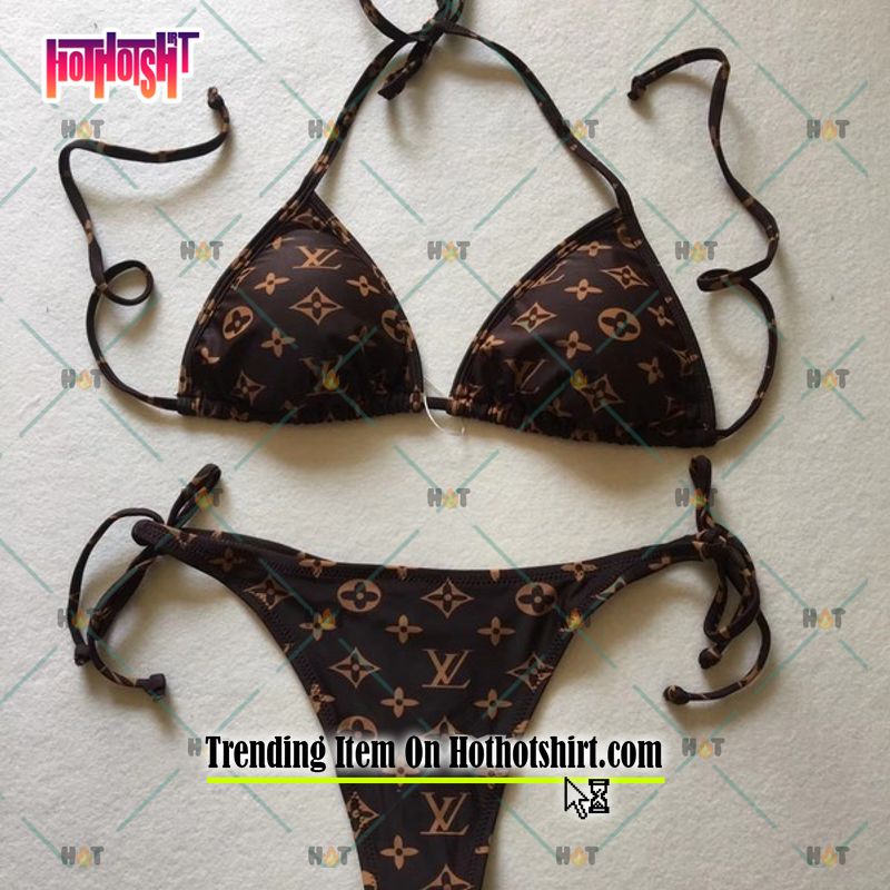 HOT Gucci Denim Pattern Luxury Bikini Set Swimsuit Jumpsuit Beach - USALast