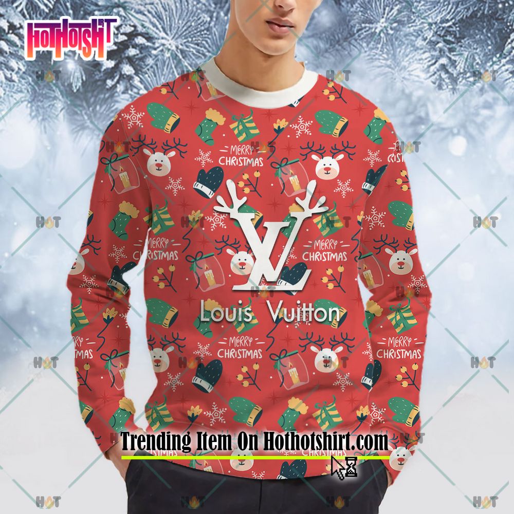 NEW New Fashion Mickey Mouse Louis Vuitton Disney Version Ugly Sweater