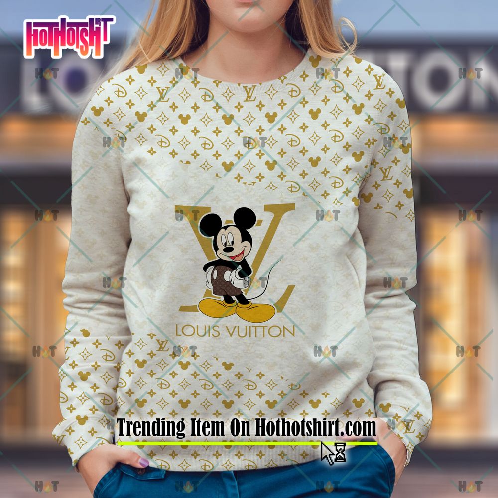 Louis Vuitton Mickey Mouse Disney 3D T-Shirt - LIMITED EDITION
