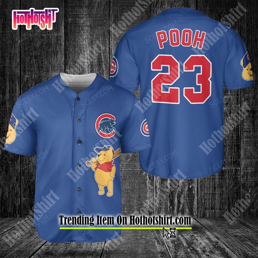 Chicago Cubs Pooh Baseball Jersey - Limited Edition - Scesy
