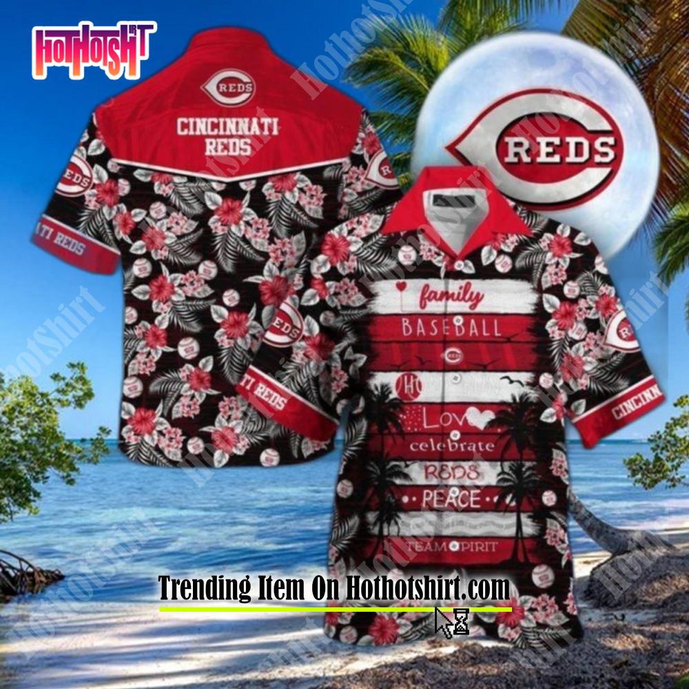 Cincinnati Reds Hawaiian Shirt Cincinnati Reds Mlb Tropical Cool Hawaiiian  Shirts - Upfamilie Gifts Store