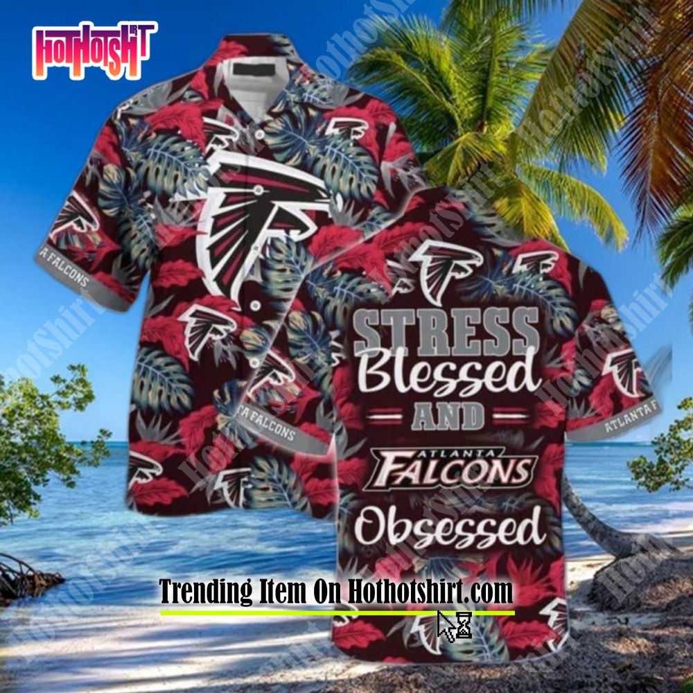 NFL Atlanta Falcons Hawaiian Shirt Tropical Scenery Nature Lovers Gift