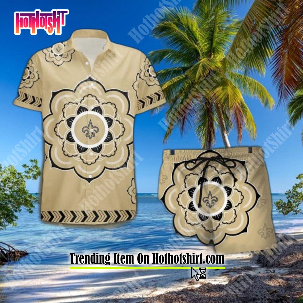 Trending NFL New Orleans Saints Flower Summer Hawaiian Shirt - Owl Fashion  Shop