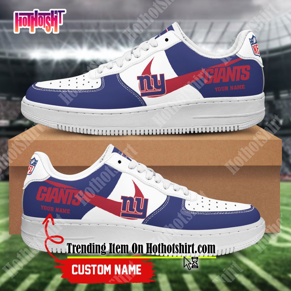 Personalized NFL New York Giants Custom Name Air Force Shoes - Tagotee